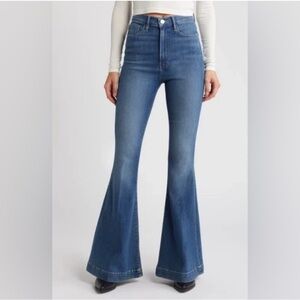 NWT FRAME Denim Le Super Flare High Waist Jeans in 'Donna' Rinse Size 30